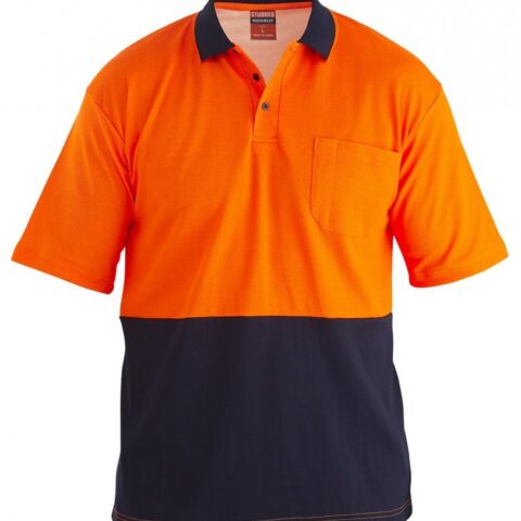 Hi Vis Cotton Back Polo Shirt