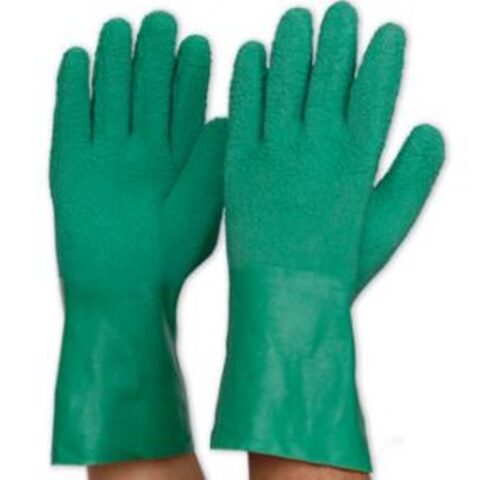 Green Latex Glove