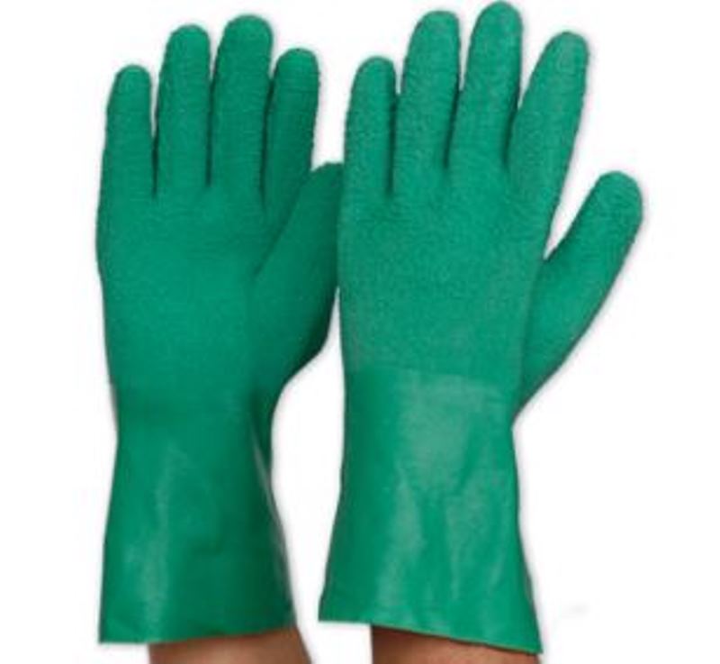 Green Latex Glove